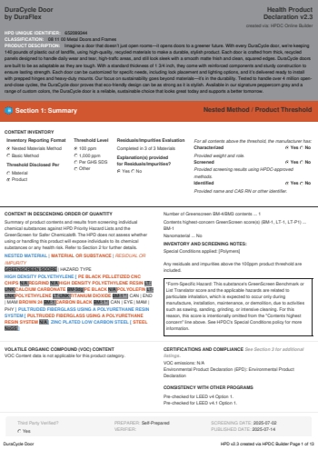 Cover of DuraCycle Door — open the PDF