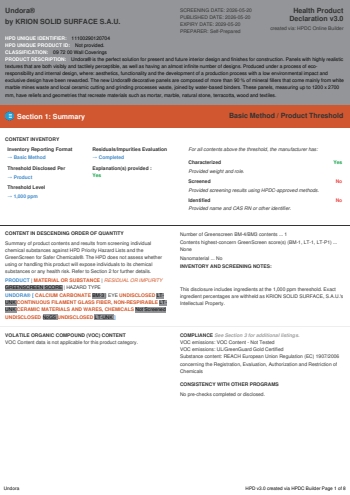 Cover of Undora® — open the PDF