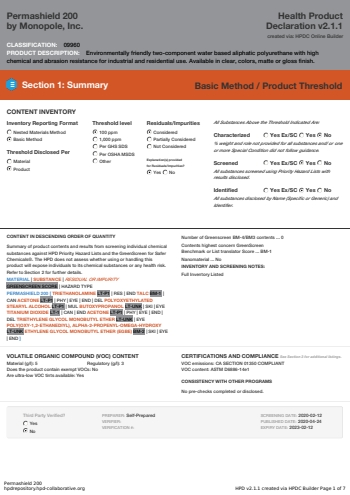 Cover of Permashield 200 — open the PDF