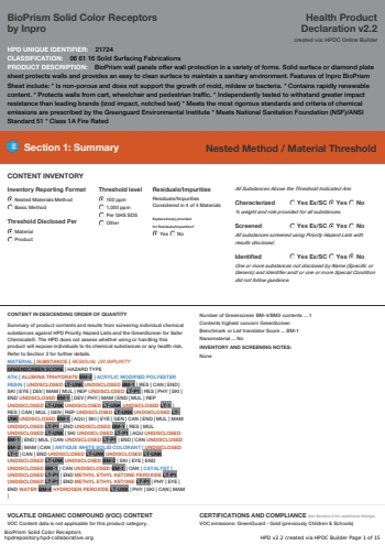 Cover of BioPrism Solid Color Receptors — open the PDF