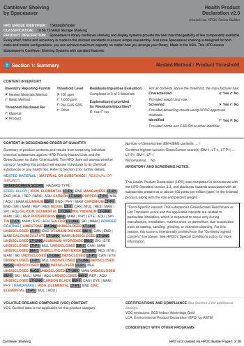 Cover of Cantilever Shelving — open the PDF