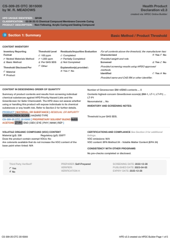 Cover of CS-309-25 OTC 3515000 — open the PDF