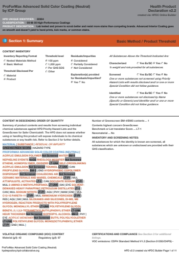 Cover of ProForMax Advanced Solid Color Coating (Neutral) — open the PDF