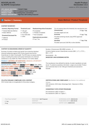 Cover of NOVOPLAN HFL — open the PDF