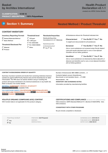 Cover of Basket — open the PDF
