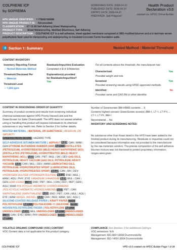Cover of COLPHENE ICF — open the PDF