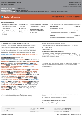 Cover of CertainTeed Linear Plank — open the PDF