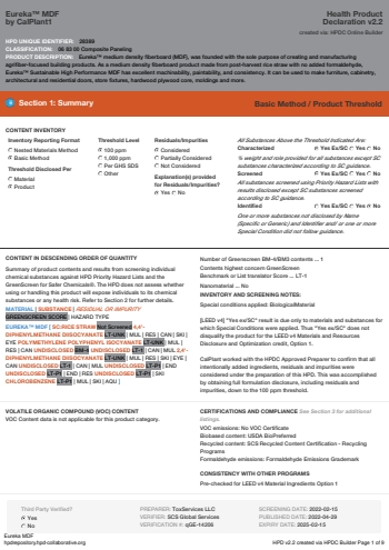 Cover of Eureka™ MDF — open the PDF