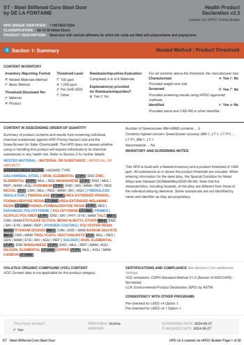 Cover of ST - Steel Stiffened Core Steel Door — open the PDF