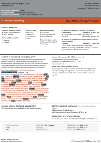 Cover of Interface Modular Rigid Core — open the PDF