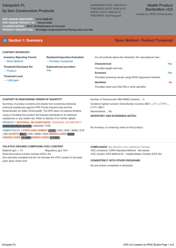 Cover of Cempatch FL — open the PDF