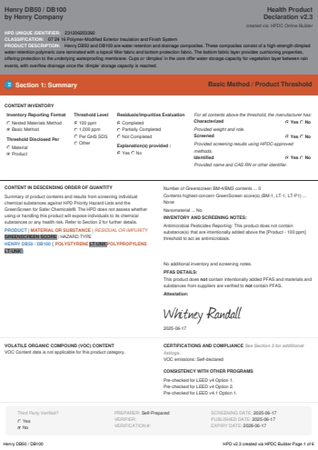 Cover of Henry DB50 / DB100 — open the PDF