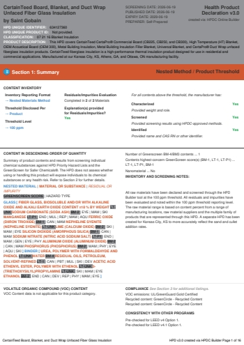 Cover of CertainTeed Board, Blanket, and Duct Wrap Unfaced Fiber Glass Insulation — open the PDF