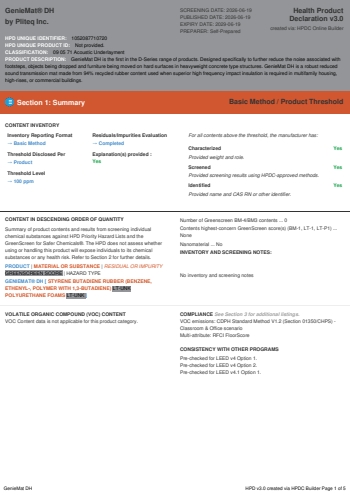 Cover of GenieMat® DH — open the PDF