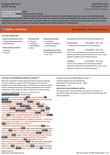 Cover of Zolatone Polomyx — open the PDF