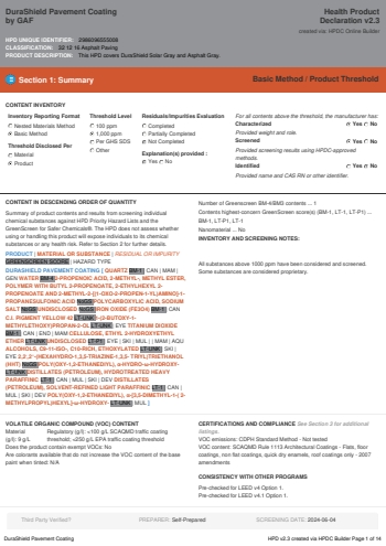Cover of DuraShield Pavement Coating — open the PDF