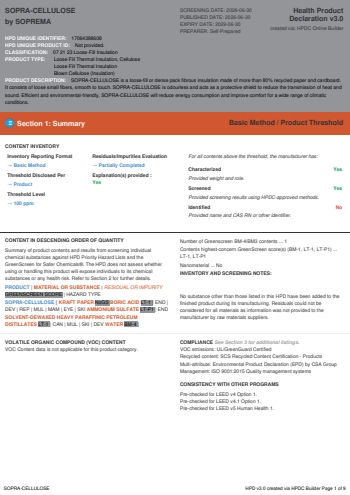 Cover of SOPRA-CELLULOSE — open the PDF