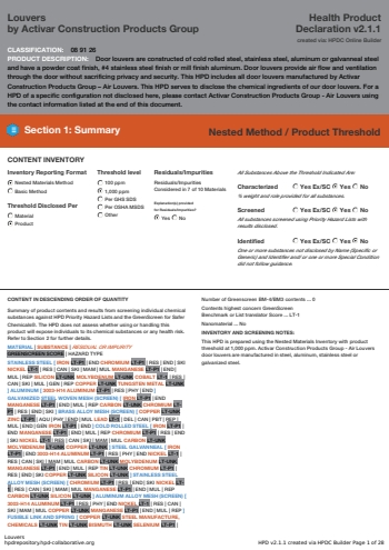 Cover of Louvers — open the PDF