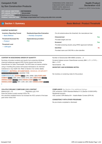 Cover of Cempatch FL60 — open the PDF
