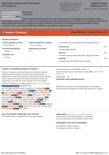 Cover of Data Center Gordon Grid ChaseWall — open the PDF