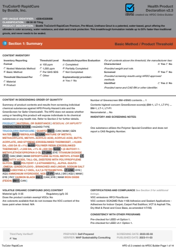 Cover of TruColor® RapidCure — open the PDF