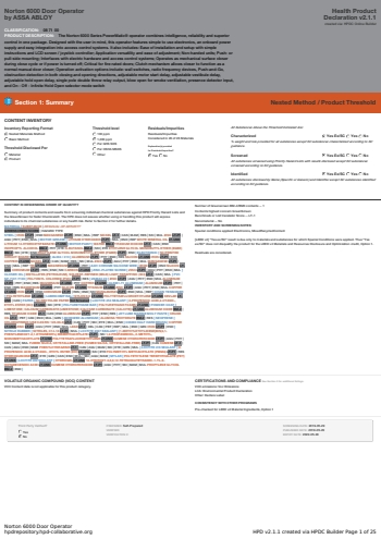 Cover of Norton 6000 Door Operator — open the PDF