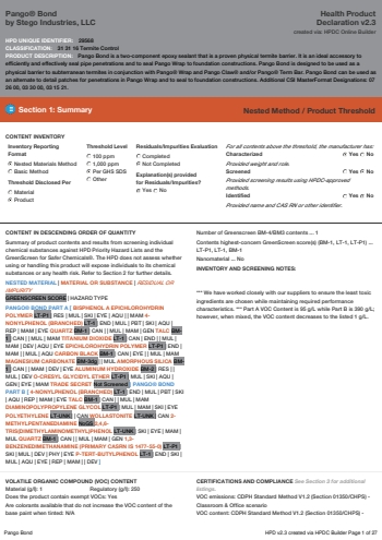 Cover of Pango® Bond — open the PDF