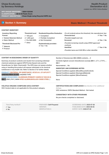 Cover of Chase EcoAccess — open the PDF