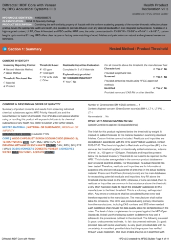 Cover of Diffractal: MDF Core with Veneer — open the PDF