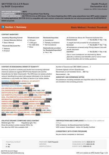 Cover of SKYTITE® C3-2.5 R Resin — open the PDF