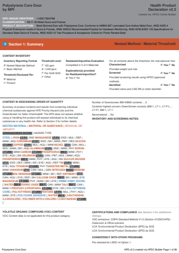 Cover of Polystyrene Core Door — open the PDF