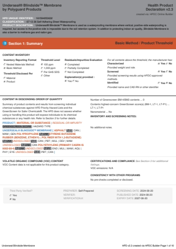 Cover of Underseal® Blindside™ Membrane — open the PDF