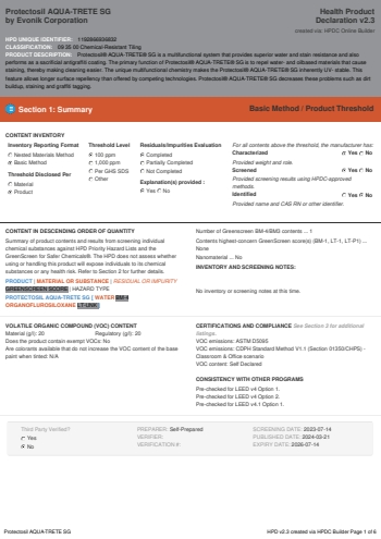 Cover of Protectosil AQUA-TRETE SG — open the PDF