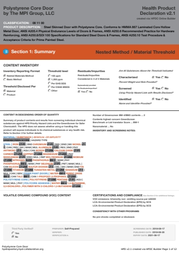 Cover of Polystyrene Core Door — open the PDF