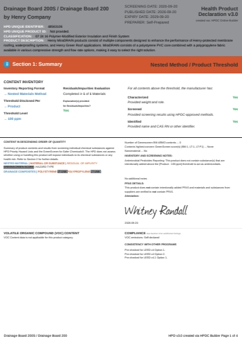 Cover of Drainage Board 200S / Drainage Board 200 — open the PDF