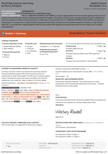 Cover of Rub'R Nek External Joint Wrap — open the PDF
