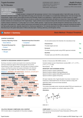 Cover of Tugela Escalator — open the PDF